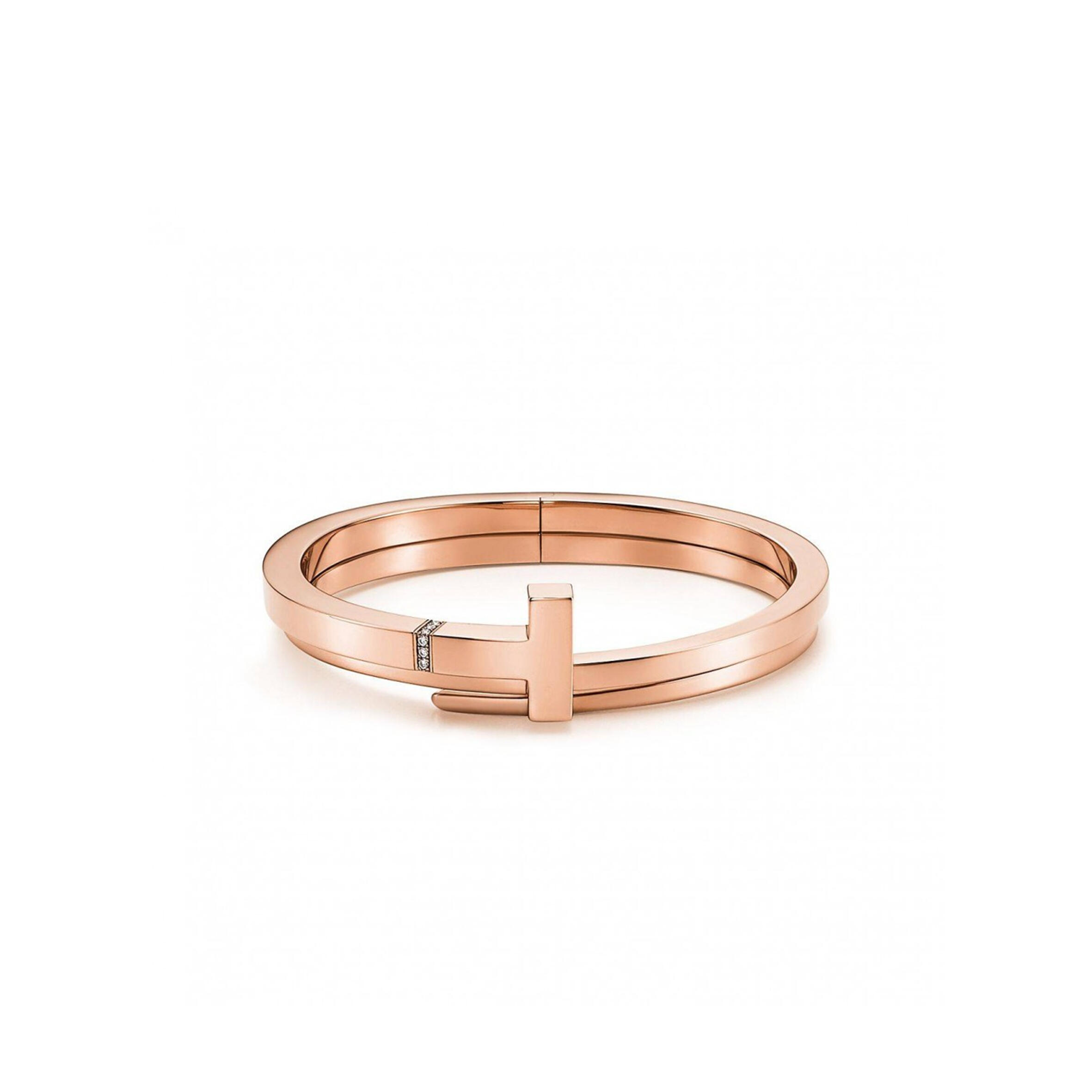 TIFFANY T DIAMOND SQUARE WRAP BRACELET 60010792